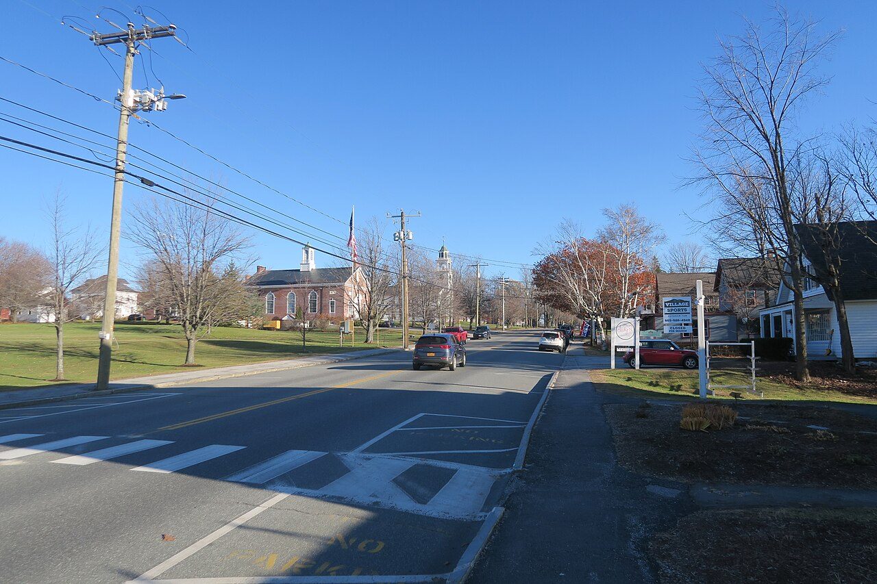 Main Street in New London, New Hampshire