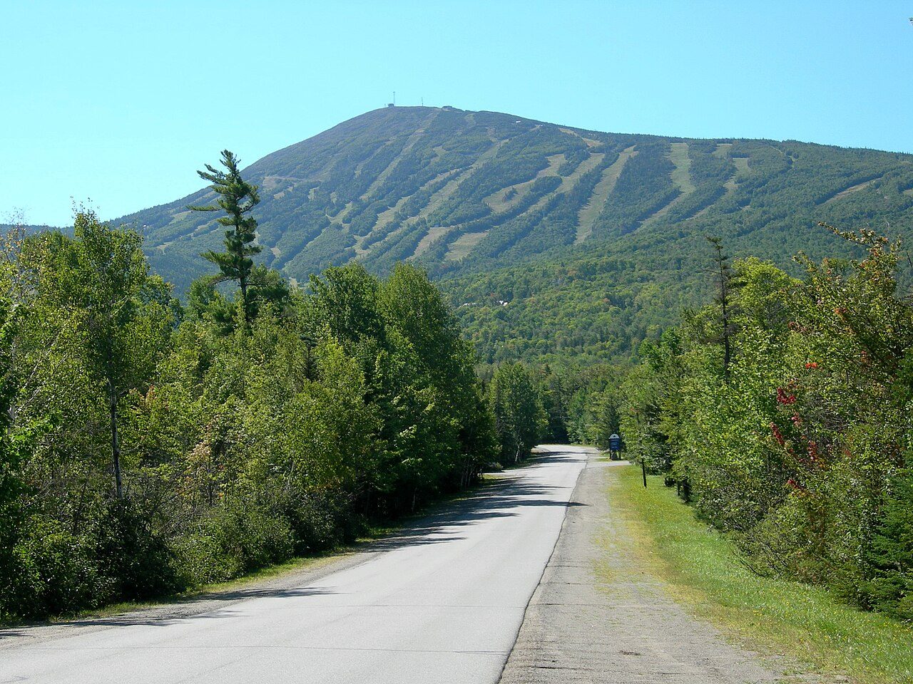 Sugarloaf ski resort in Carrabassett Valley, Maine, the Colby alpine team's training mountain