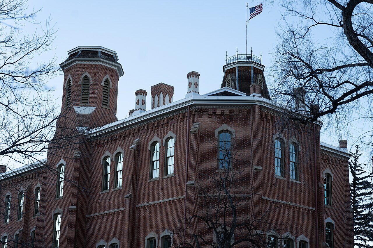Old Main, the original sandstone building on the CU Boulder campus