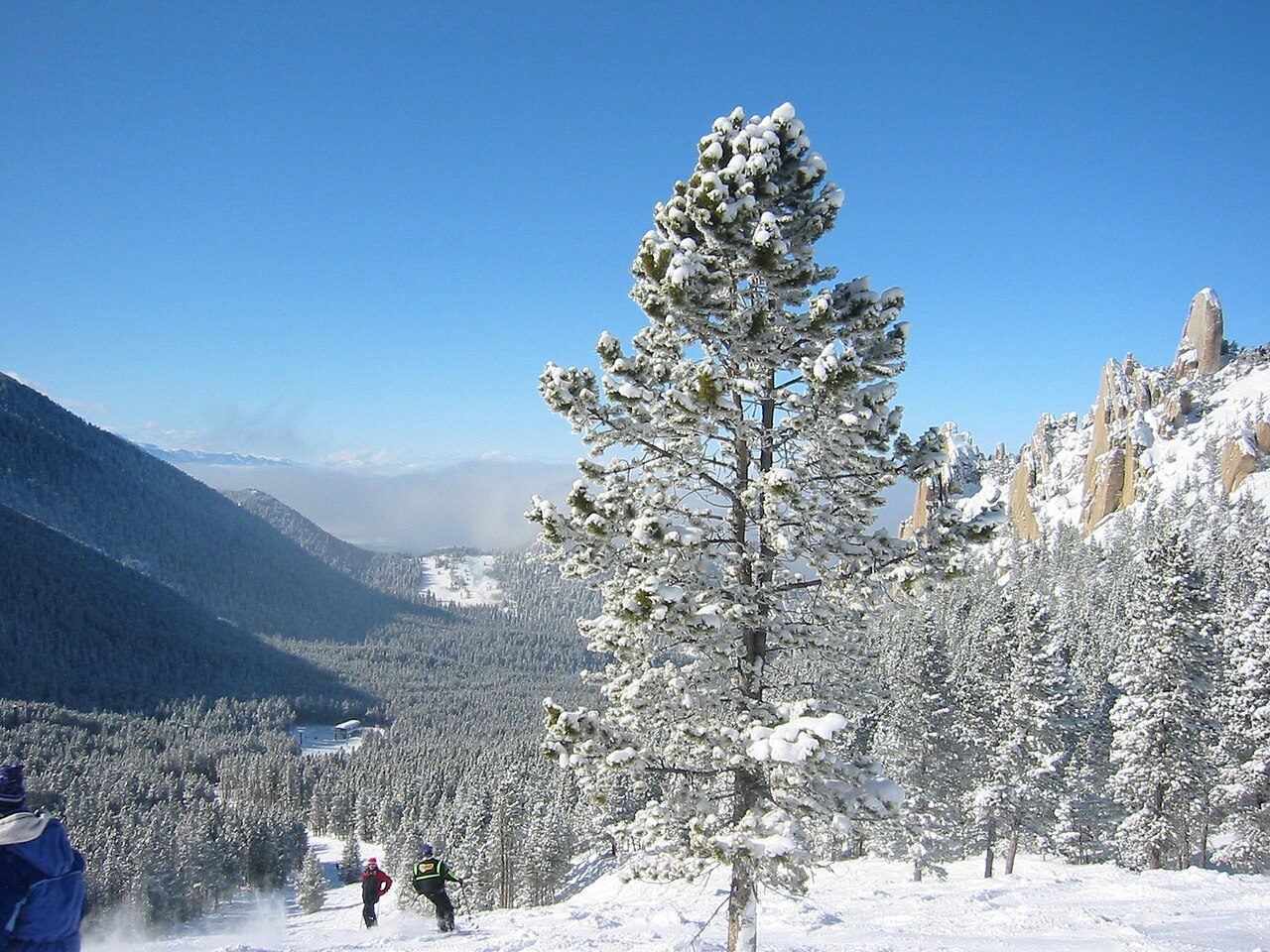 The Palisades area at the north end of Red Lodge Mountain ski area