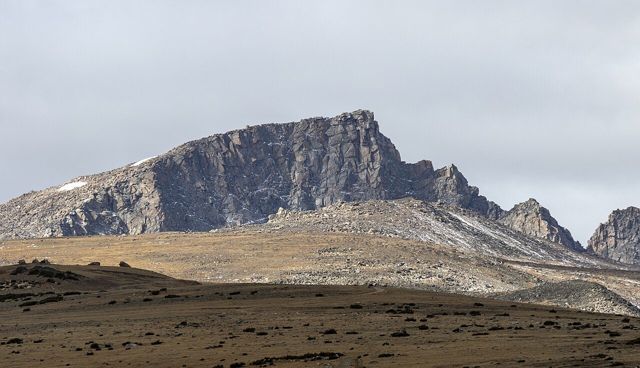 Peak along the Beartooth Highway in Montana