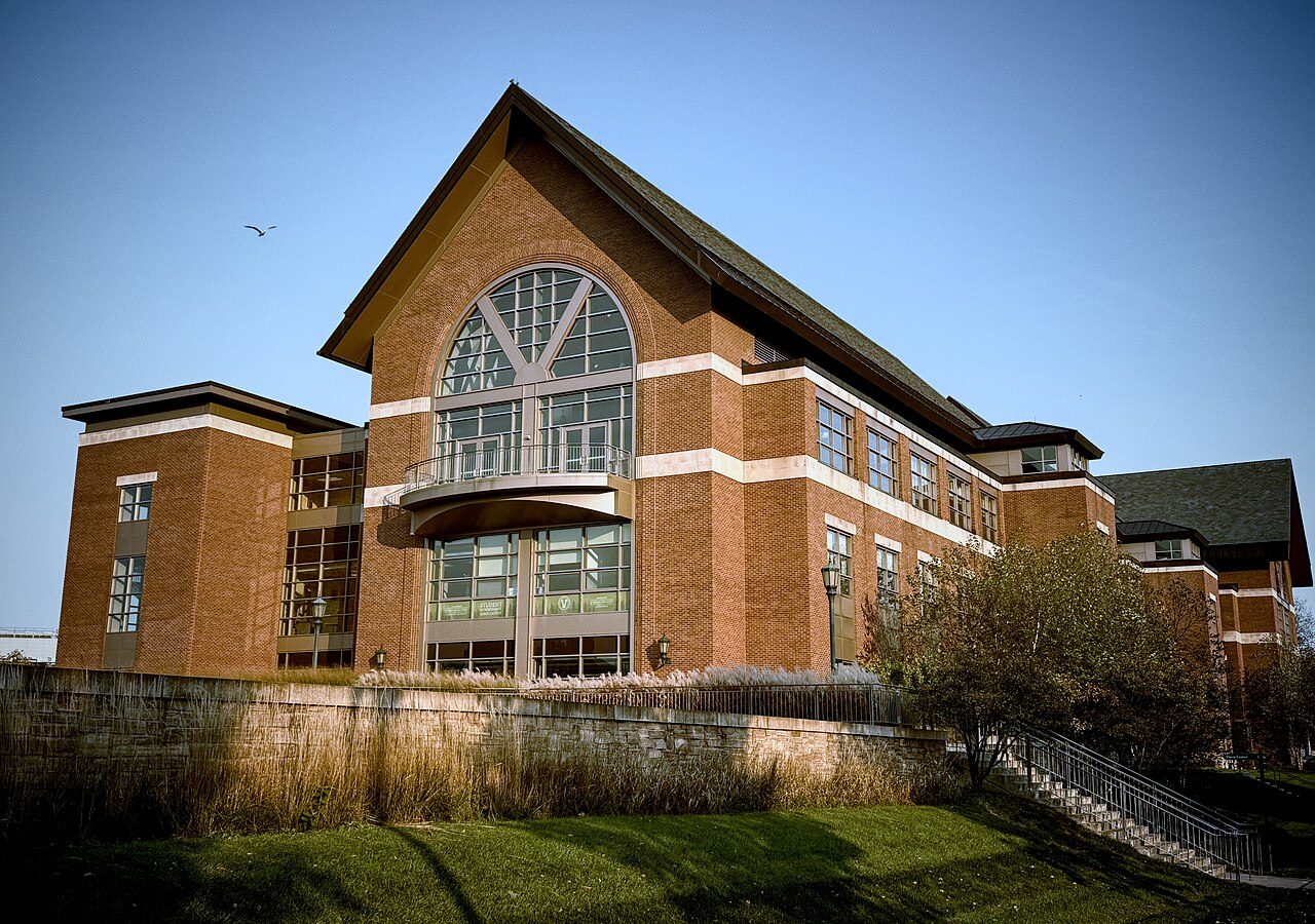 The Dudley H. Davis Center, UVM's student center, in Burlington